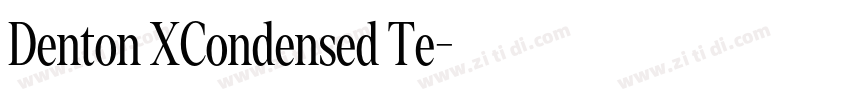 Denton XCondensed Te字体转换